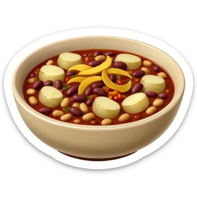  chili, beans and potatoes.  sticker
