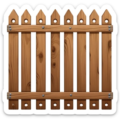 brown Fence sticker