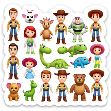 toy  story characters sticker