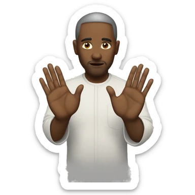 No prayer hands sticker