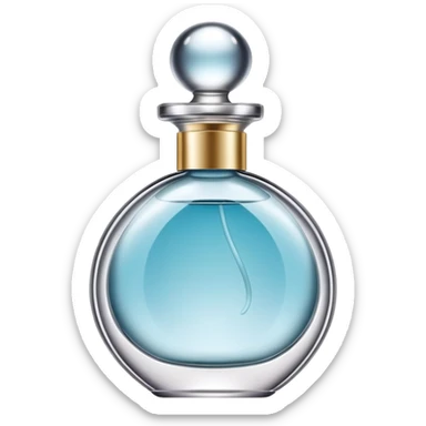 Perfume bottle cosmetic sticker