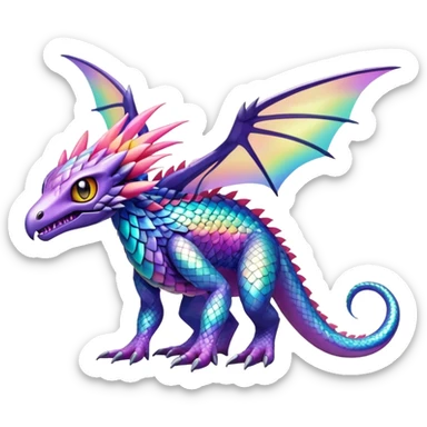 Colorful Exotic Pokémon-Digimon-Monster-Beast-Fakémon-hybrid-creature (full body) sticker