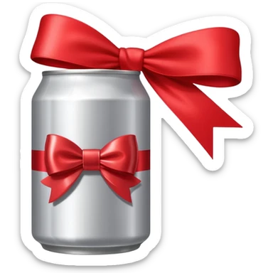 Coca cola Diet coke with bow sticker