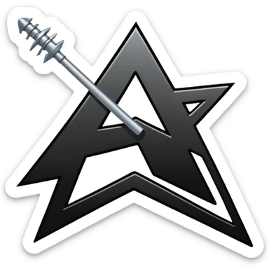 metallica text logo sticker