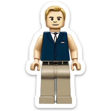 Daniel Craig lego full body sticker