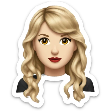 taylor swift in her reputation era sticker