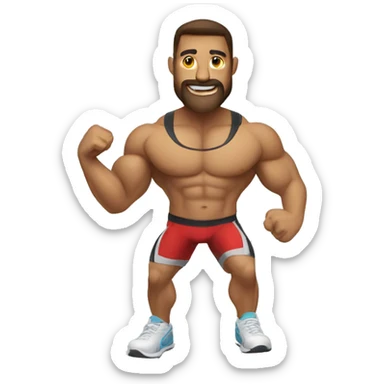 Fitness trigueño sticker