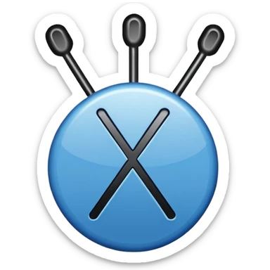 Tick ​​blue Instagram sticker