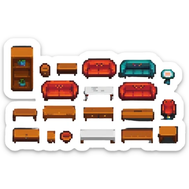 simple furniture sticker
