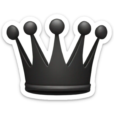Black crown (only the crown) sticker