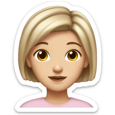 Girl with very short hair bronzer skin hugging girl with short to medium hair white skin sticker