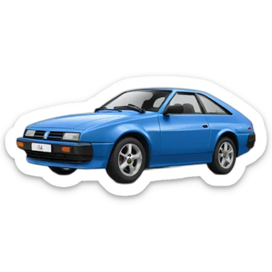 Renaut laguna III Coupé Bleu sticker