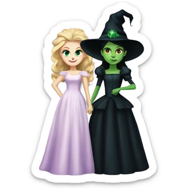 Elphaba and Glinda  sticker