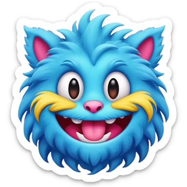 Giggle monster sticker