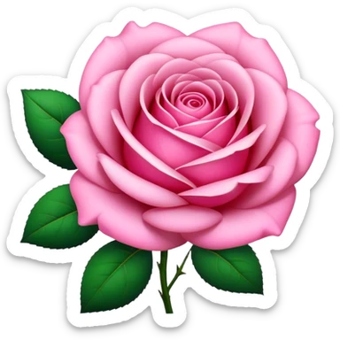 un rose a joue  sticker