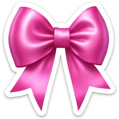 A pink bow  sticker