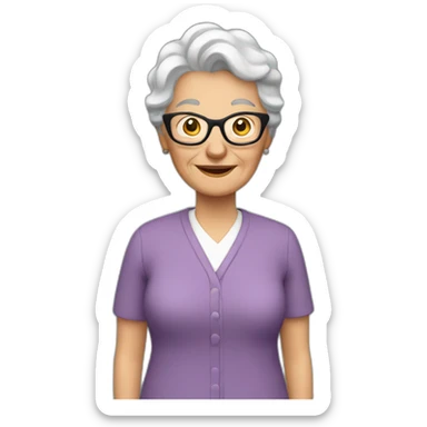 Grandma video editor sticker