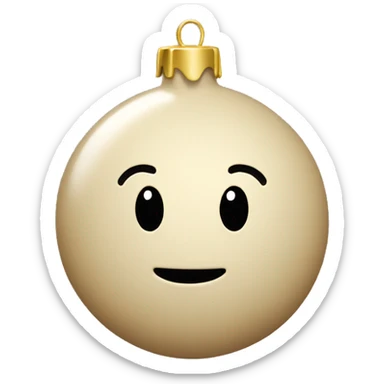 beige ornament sticker