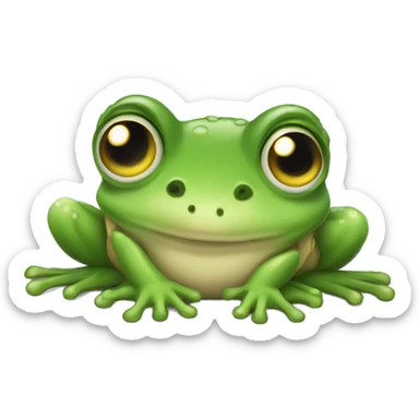 A cute frog  sticker
