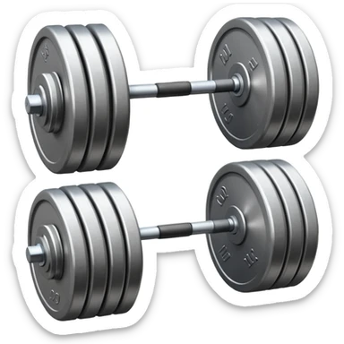Weightlifting items sticker