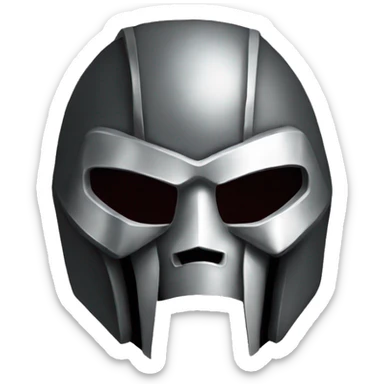 MF Doom mask sticker
