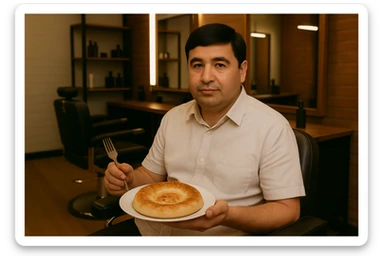 birinchidagi odamni yuziga 2 rasmdagi odamga juda uxshatib chizib bergin xuddu shunday non yen utirganini sticker