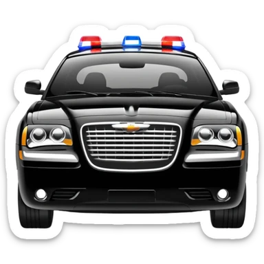 Chrysler 300 Police Car sticker