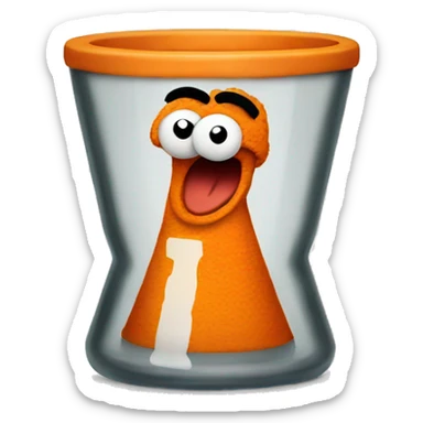 Beaker from muppets dancing sticker