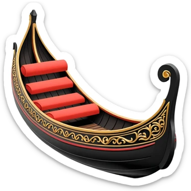 Ventian gondola sticker