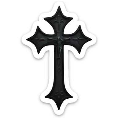 gothic and gothic and grunge cross sticker