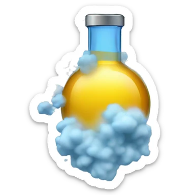 vape Disintegration into particles sticker