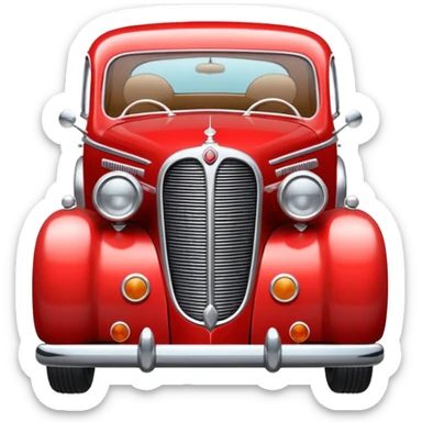 old fashioned car sticker