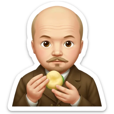 Lenin ăn mochi sticker