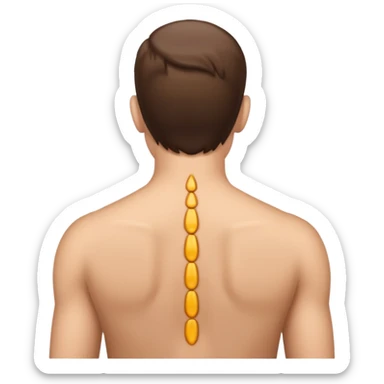 un émojis pour montrer qu'on doit redresser son dos sticker