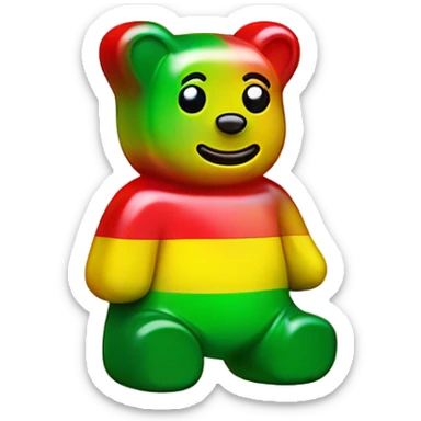 Gummy Bear Jamaica  sticker