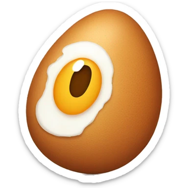 mexican brown egg sticker