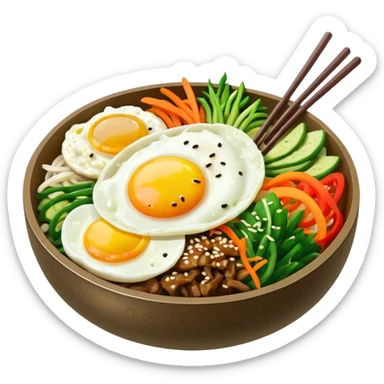 korean bibimbap sticker