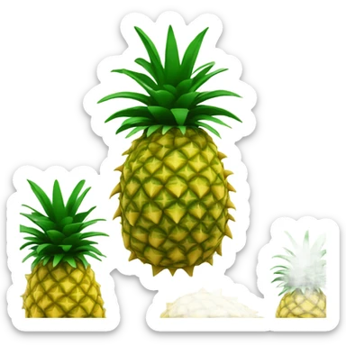 Pineapples upside down sticker