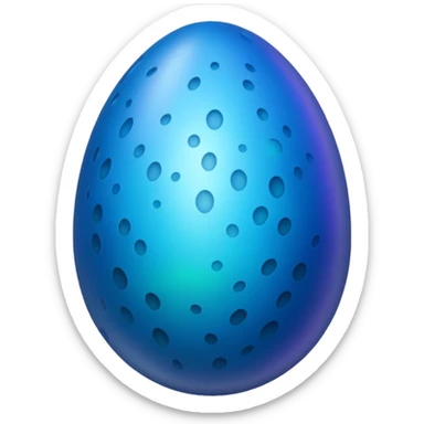 blue dragon egg sticker