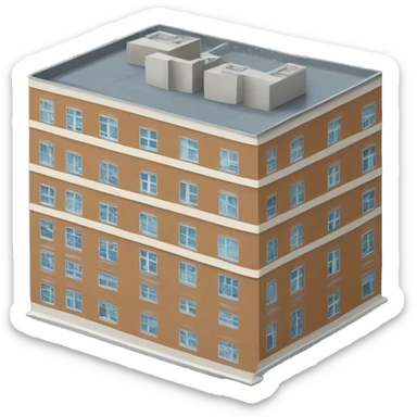 multi-storey residential building sticker