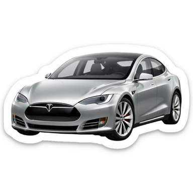 Voiture tesla sticker