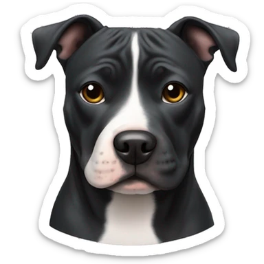 Staffordshire Bull Terrier black sticker