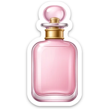 baby pink perfume bottle sticker