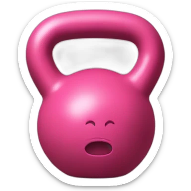 Kettlebell pink sticker