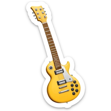 Bana elinde elektronik gitar olan bir kulaklıklı emoji yapar mısın sticker