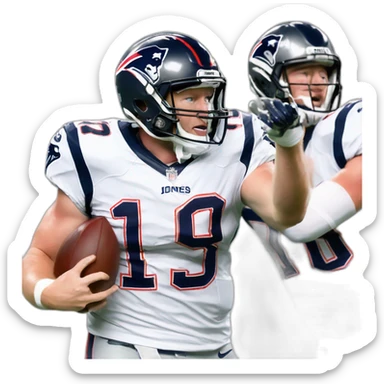 Mac Jones gets punched by Bill Belichick sticker