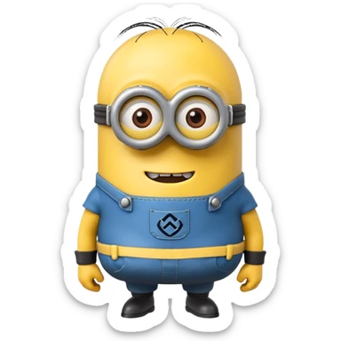 Despicable 4 character mega minion  sticker