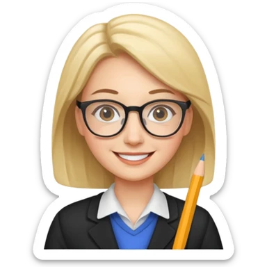 cute teacher sticker