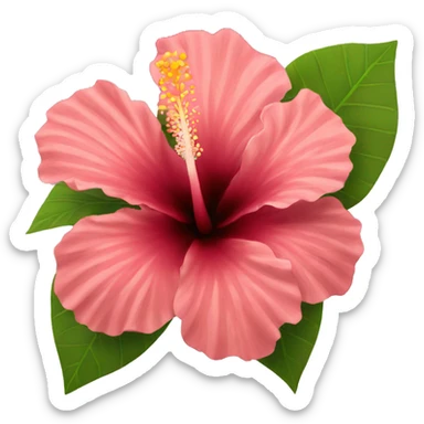 hibiscus flower sticker