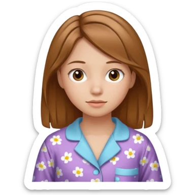 Pajama girl sticker
